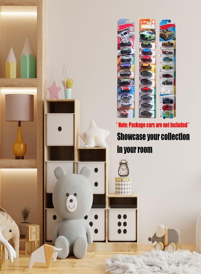 AAiphuwew 10 Pcs Display Case for Packaged Model Cars - Holds Up to 100 Cars, Compatible with Hot Wheels Packaged Toy Organizer Diecast Blister Wall Display Case - Image 4